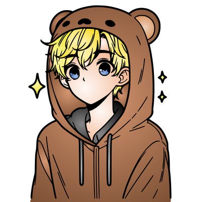 a 17 year old boy in a cute animal hoodie