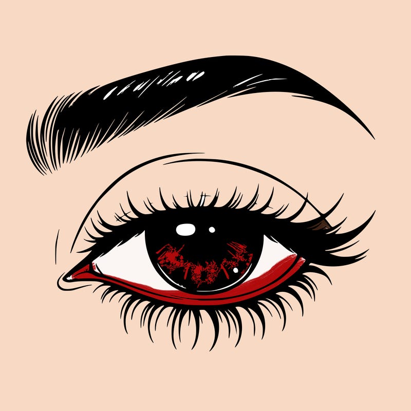 eye closed realistic