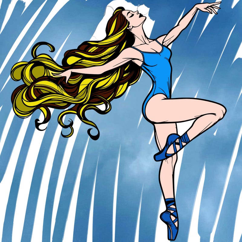 realistic woman dancer