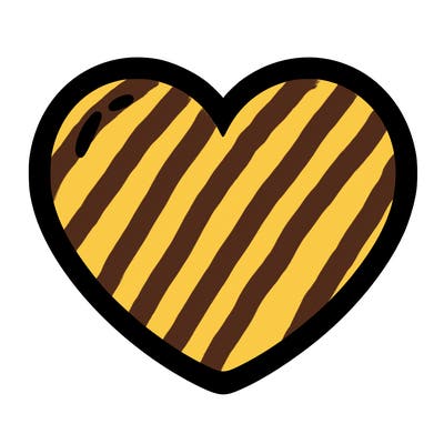 a blank heart