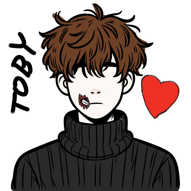 male teenager with messy hair wearing a cozy turtleneck pullover