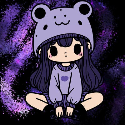 a girl wearing a frog hat and some frog socks