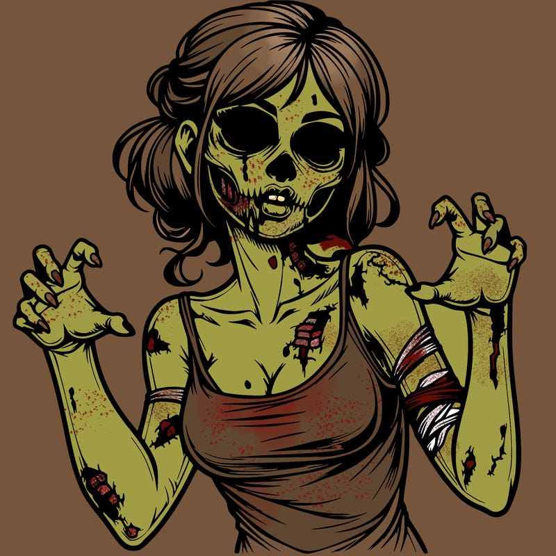 realistic zombie girl