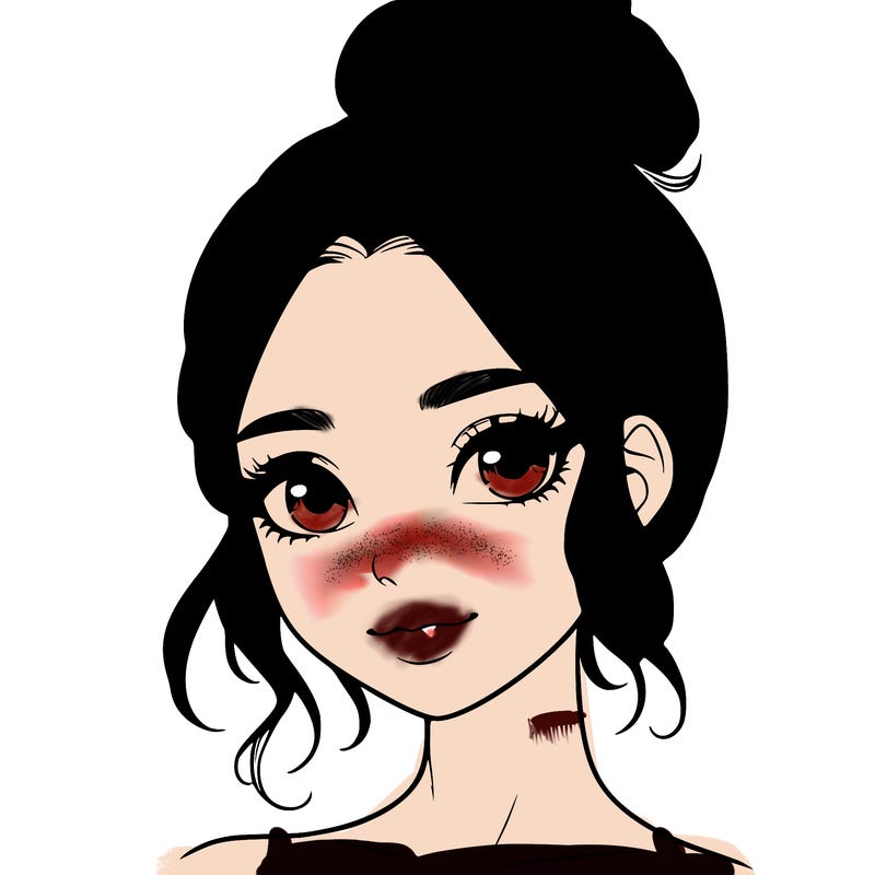 realistic pretty girl with hair in bun