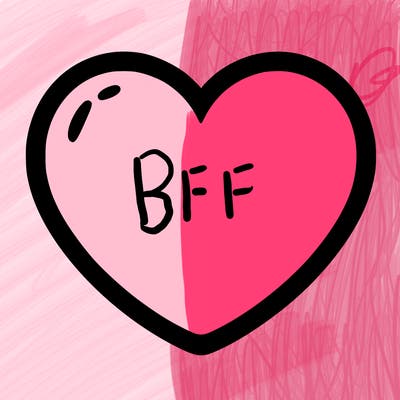 a blank heart