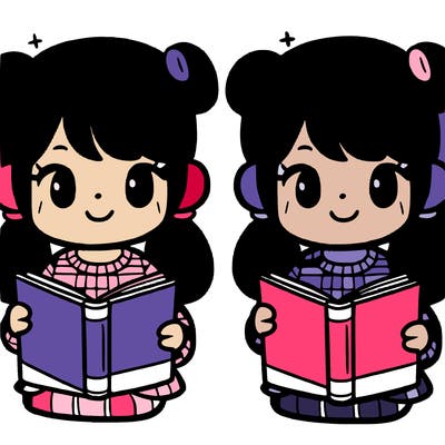 girl with a book