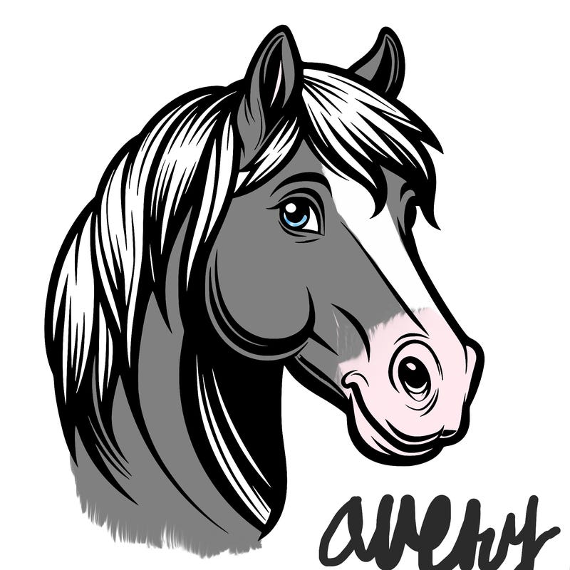 big horse head
