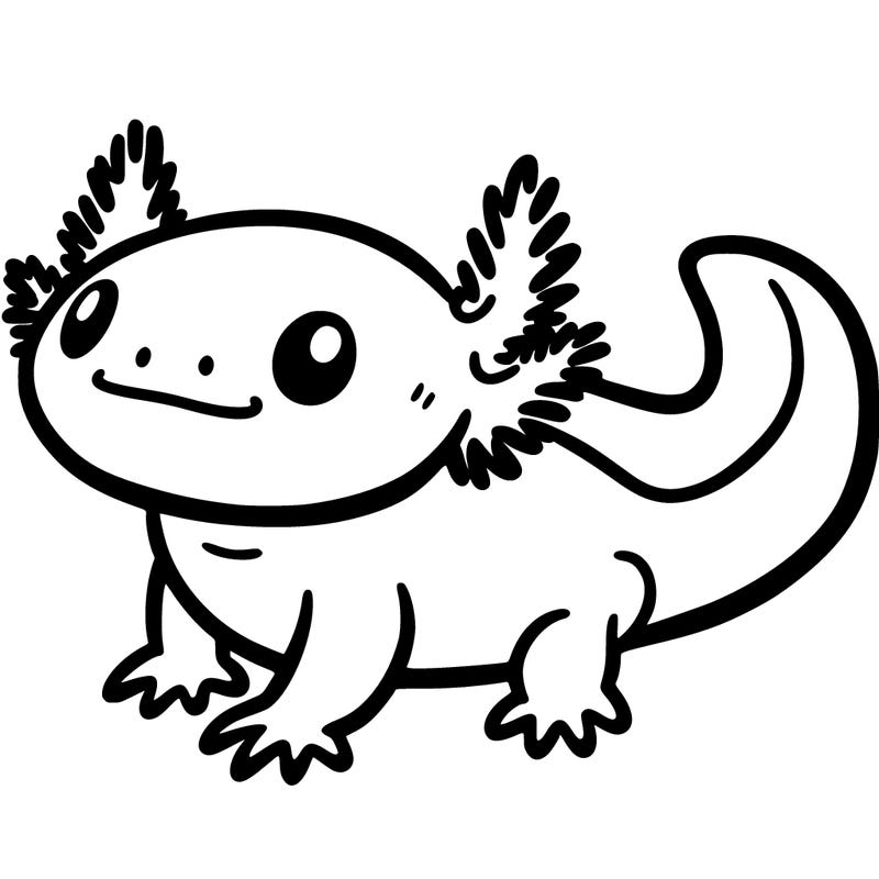 an axolotl with no mouth