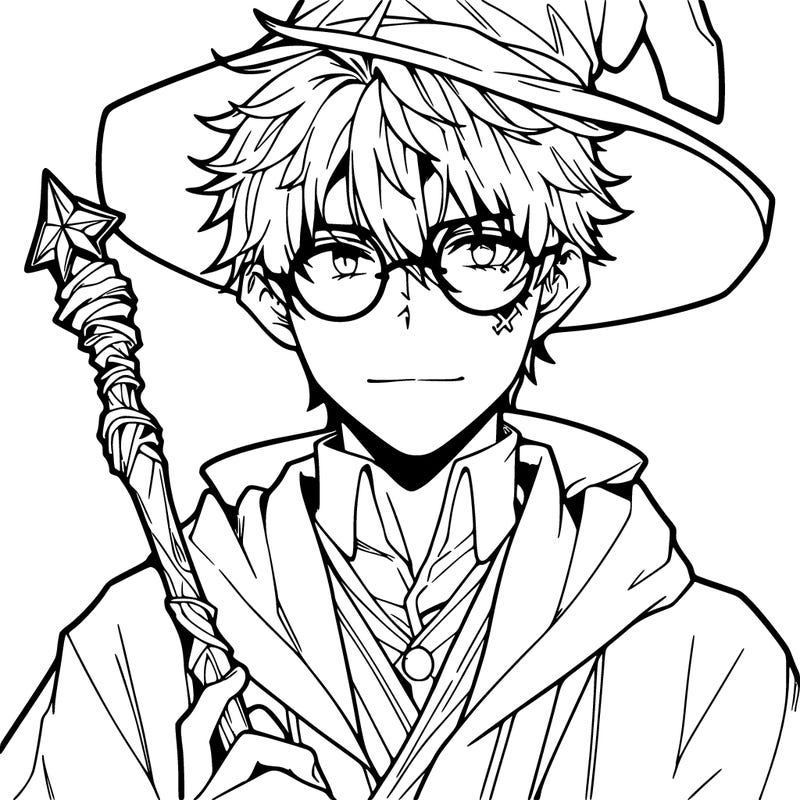 harry potter anime style