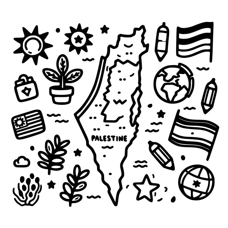 map of palestine