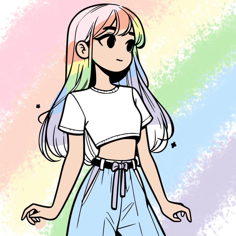 girl in a cute crop top