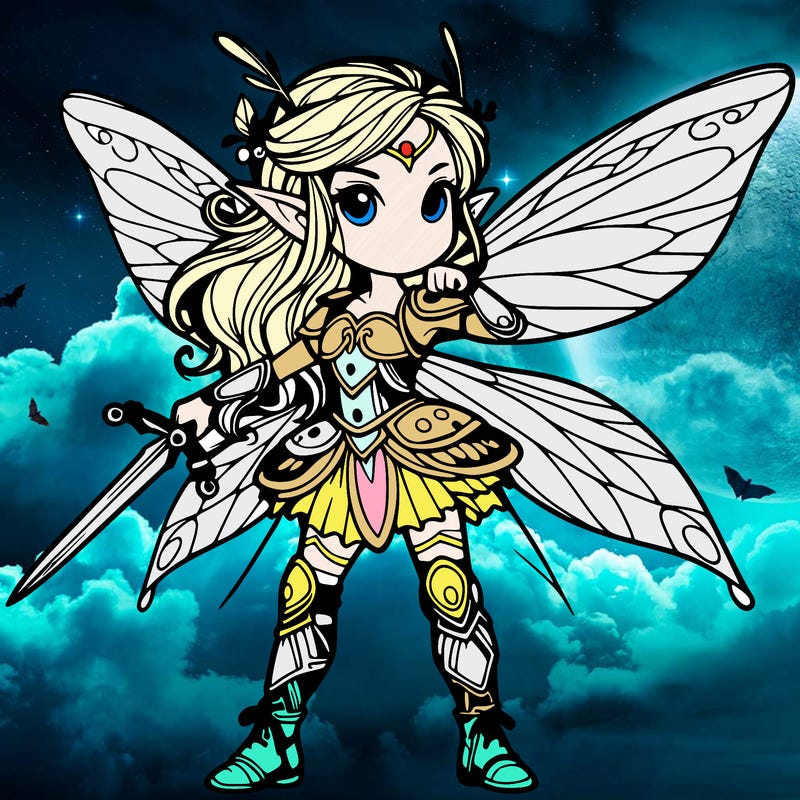 fantasy fairy warrior