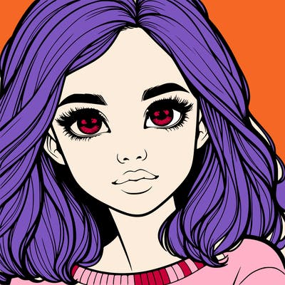realistic girl whith cute eyes
