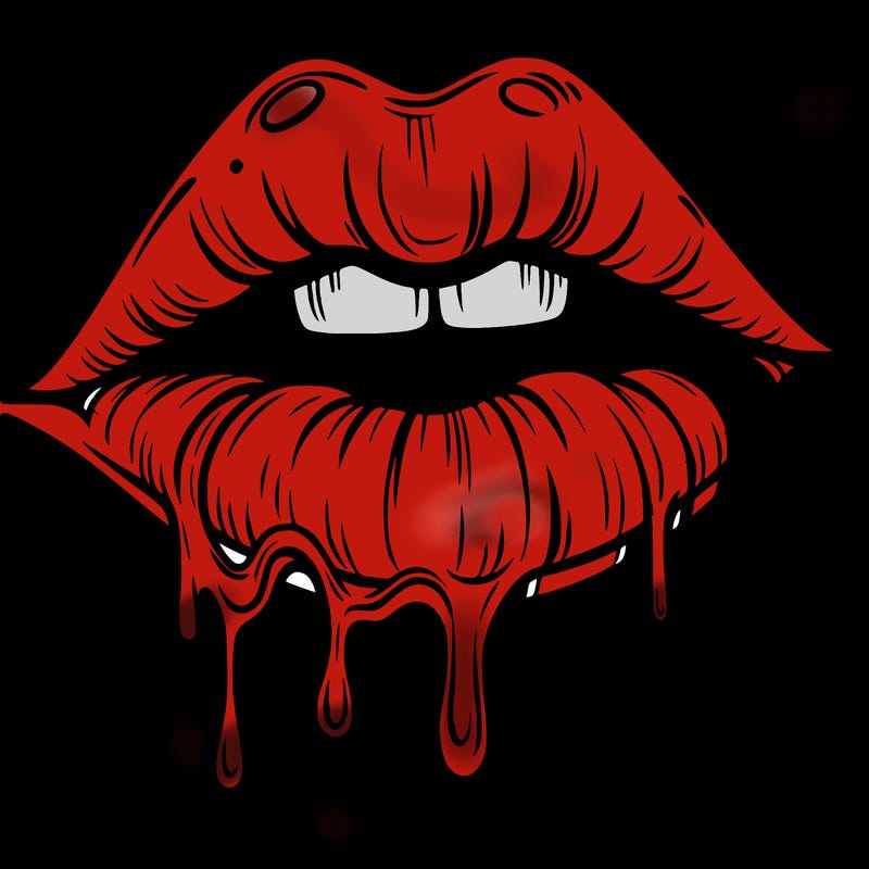 lips that look realistic and drip