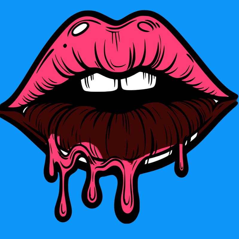 lips that look realistic and drip
