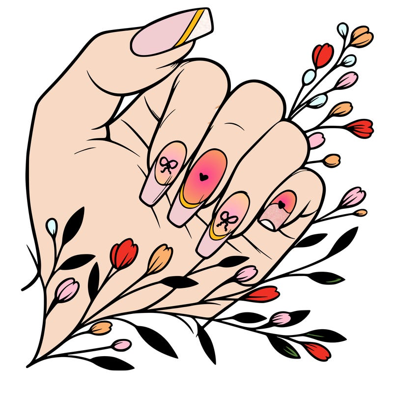 nails with french tip