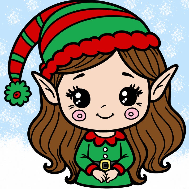 christmas elf girl