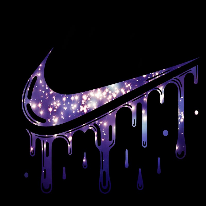 dripping nike logo