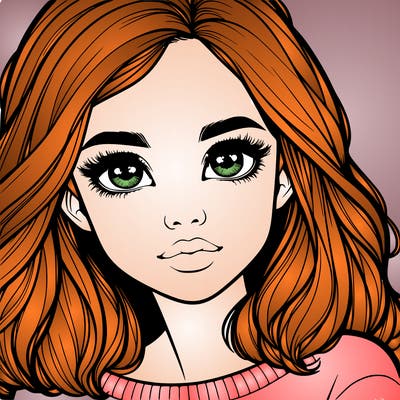 realistic girl whith cute eyes