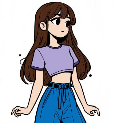 girl in a cute crop top