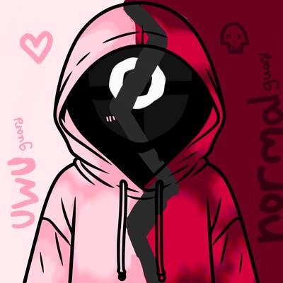 faceless girl in hoodie