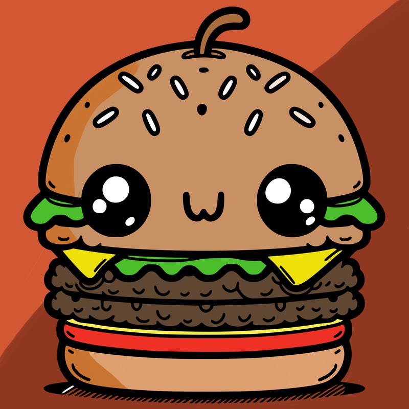burger cute