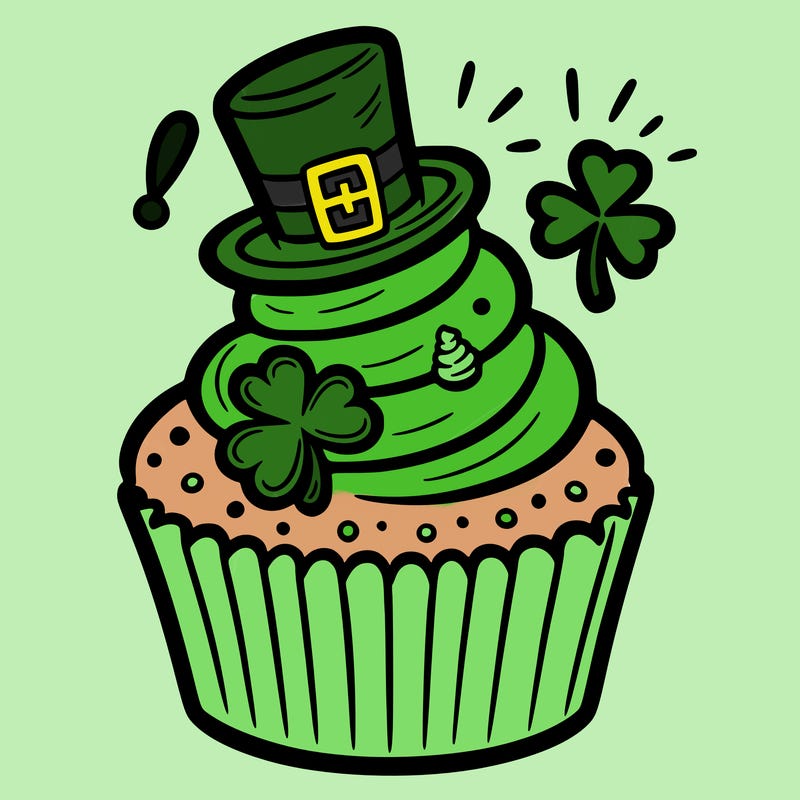saint patrick’s day cupcake