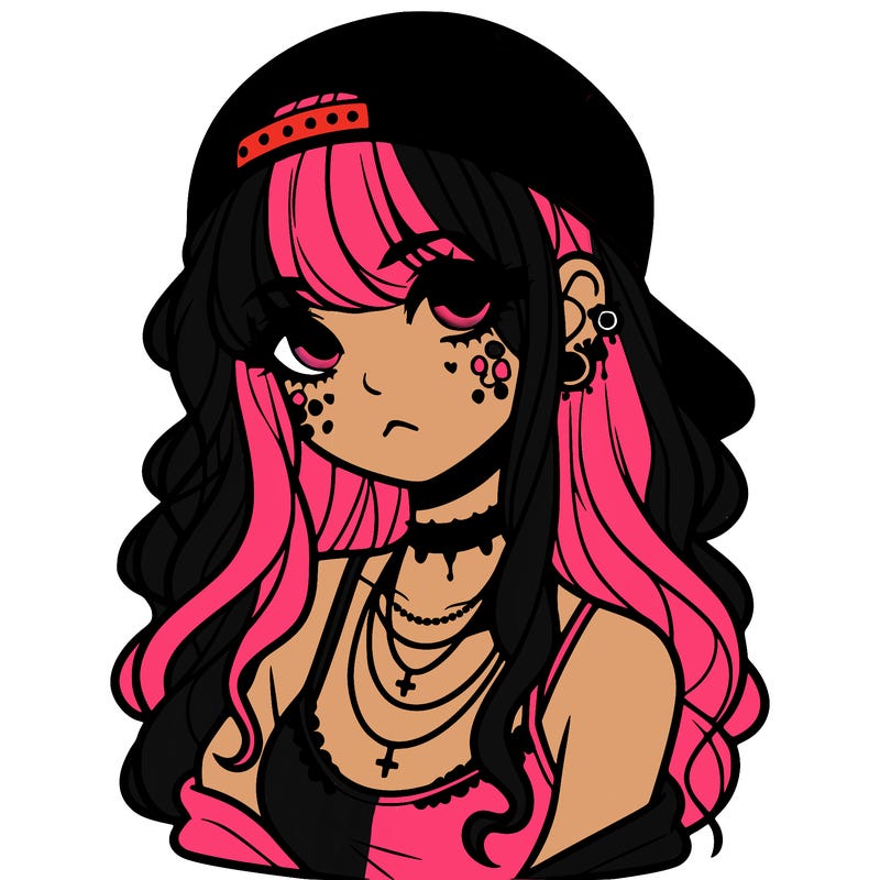 scene girl aesthetic