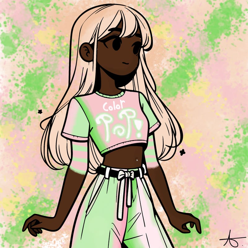 girl in a cute crop top