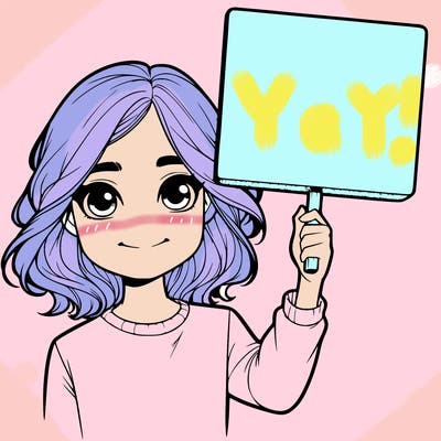 realistic girl holding up a sign