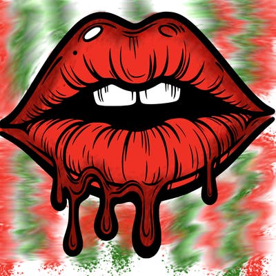 lips that look realistic and drip