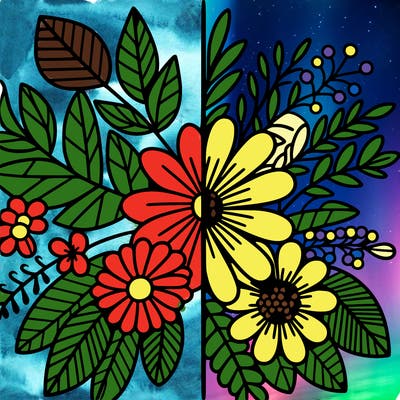 flowers split