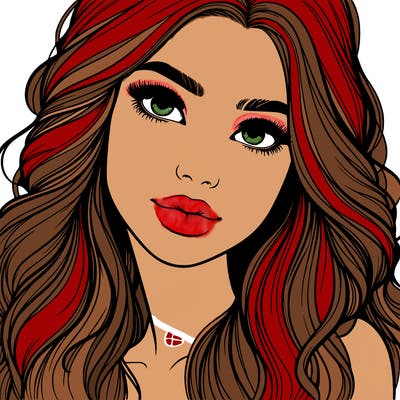 beautiful realistic girl