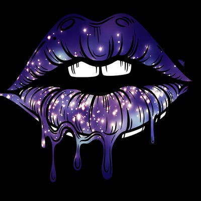 lips that look realistic and drip