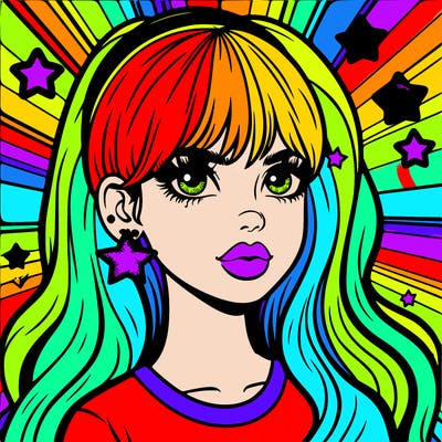 girl power pop art