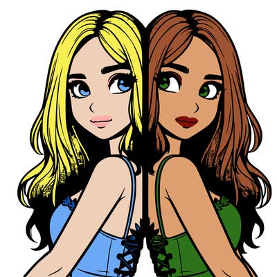 a realistic girl split