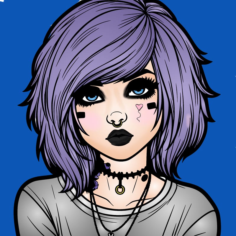 realistic emo girl