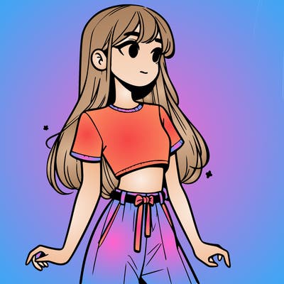 girl in a cute crop top