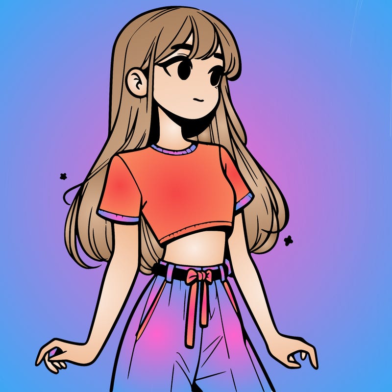 girl in a cute crop top