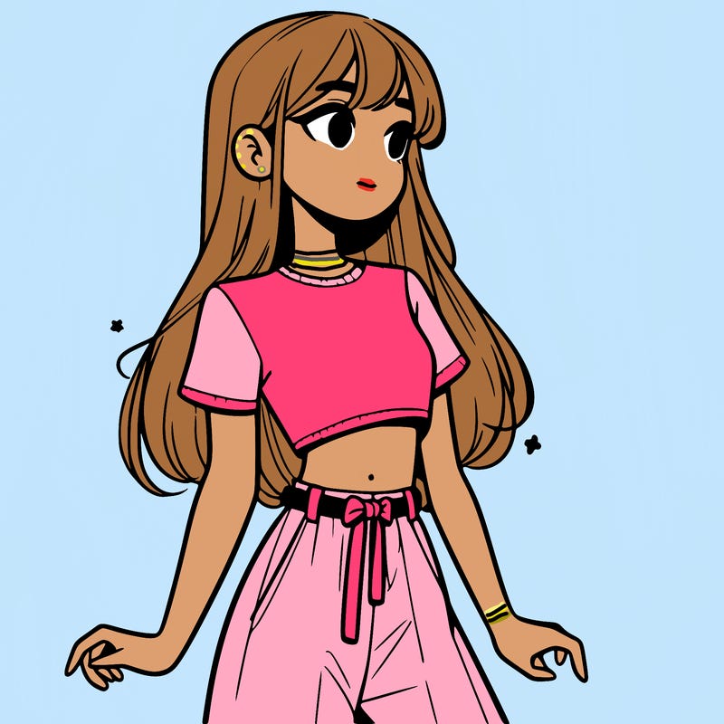 girl in a cute crop top