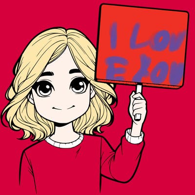 realistic girl holding up a sign