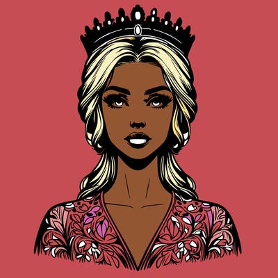 realistic beautiful queen