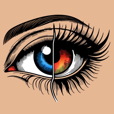 realistic eye split
