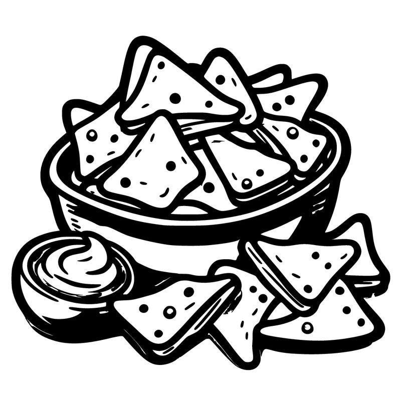 nachos with bowl