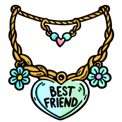 best friend necklace