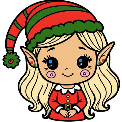 christmas elf girl