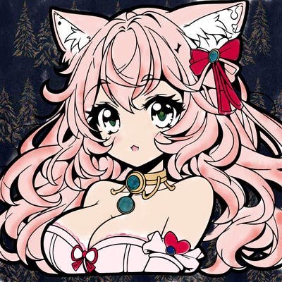 gorgeous anime catgirl