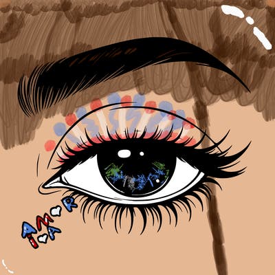 eye closed realistic