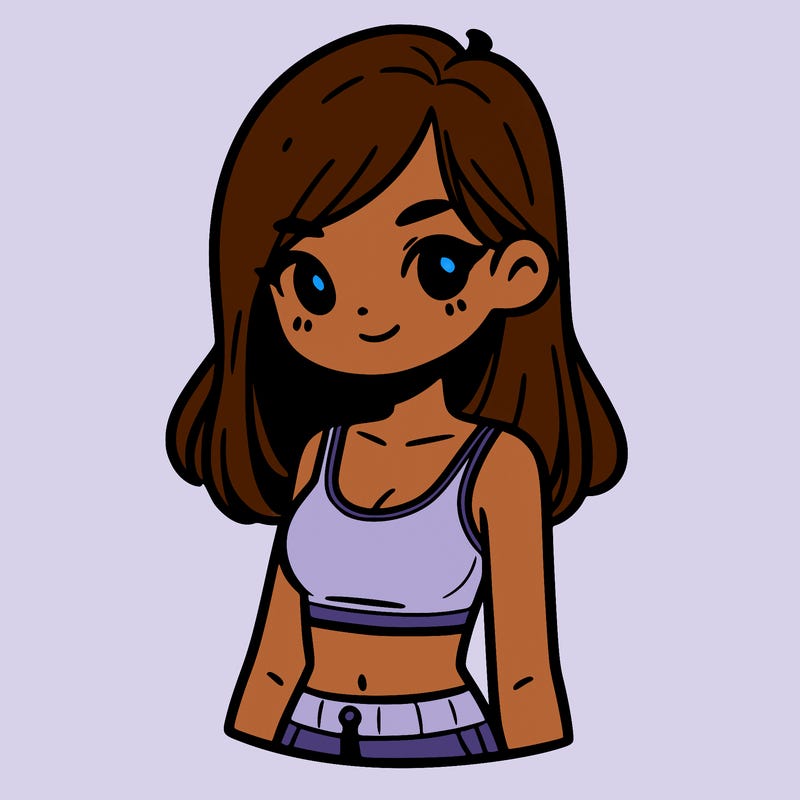 girl with crop top