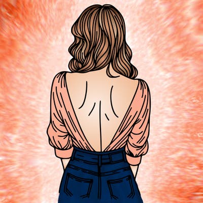 woman's back